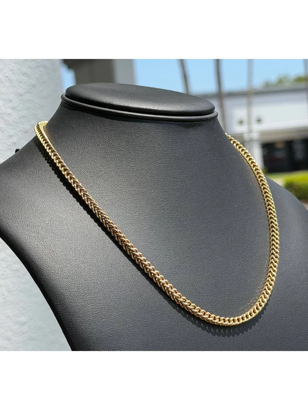 Jewelry 10k Yellow Gold Franco link 24.25” Chain Necklace